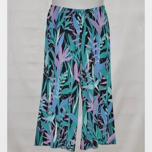 New Bob Mackie Pants & Jumpsuits | Bob Mackie‎ Tropical Paradise Print Gaucho